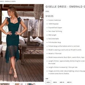Born To Be Chic - Giselle Emerald Green Dress